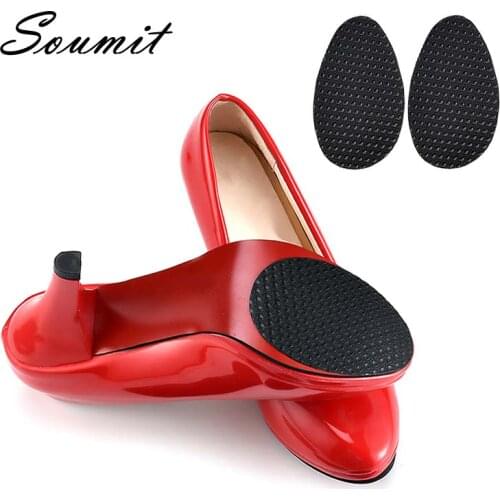 Soumit Anti-Slip Sole Shoes Protector Pads Rubber Self-Adhesive Grip Stickers Out-Soles for High Heel Shoe Repair Soles