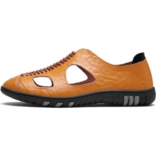 Sport da beach herren couro masculina rasteira summer zandalias para transpirables cuire vietnam casa homme roman sandel cuero