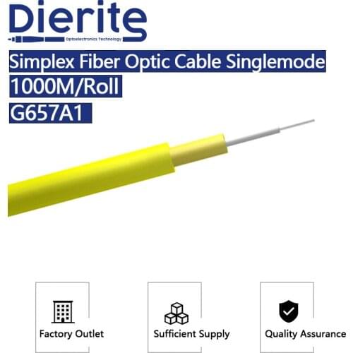 Indoor Fiber Optic Cable G657A1 2.0-3.0mm 1000M/Roll LSZH Sheath For Communication Indoor Optical Cable Information Center