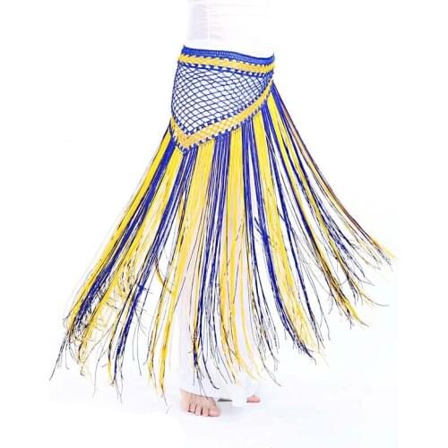 2019 Women Fashion Dance Wear Tassel Belly Dance Costume Hip Skirt Scarf Wrap Belt