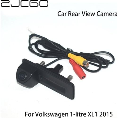 ZJCGO HD CCD Car Rear View Reverse Back Up Parking Trunk Handle Waterproof Night Vision Camera for Volkswagen 1-litre XL1 2015