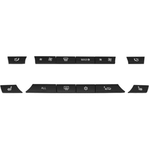 12pcs Button Key Caps A/C Heater Switch Kit Panel for BMW F07 GT/F10/F11 F01/F02