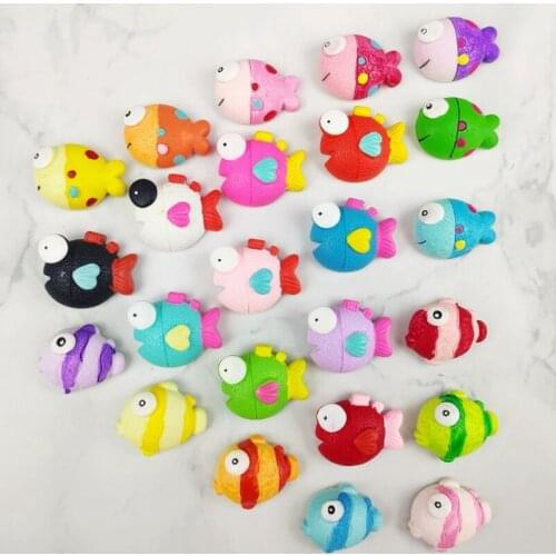24 pcs/set creative underwater world fish series souvenir fridge magnet strong magnetic sticker refrigerator decoration photo