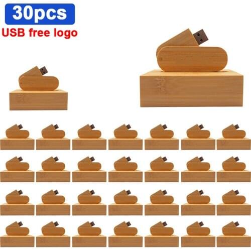 30pcs/lot logo free Wooden usb 2.0 Memory Stick Flash Pen Drive Custom Logo 4GB 8GB 16GB Usb Flash Drive U Disk Gift Photography