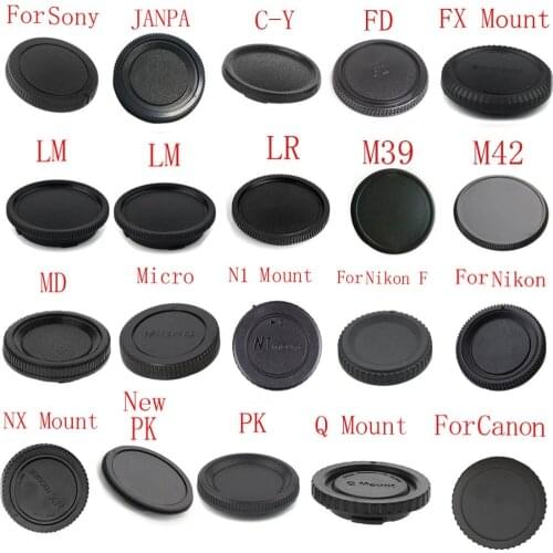 50pcs/lot camera Body cap for Canon nikon Sony for Pentax Olympus Micro M4/3 Panasonic Samsung Leica Fujifilm Camera Mount