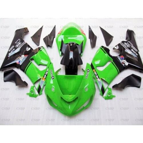 636 ZX-6r 2005 - 2006 Fairings ZX6r 636 2006 Fairing Kits 636 ZX-6r 05 Green Black Fairing Kits