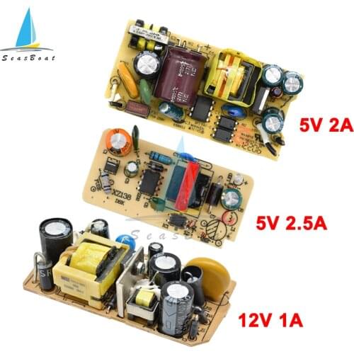 AC-DC 5V 2A/2.5A 12V 1A Switching Power Supply Module Bare Circuit 220V to 5V 12V Board for Replace/Repair