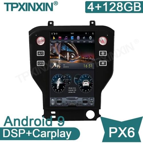 Android 9.0 4+128G For Ford Mustang 2015-2020 NAVI GPS Audio Radio Controlled Car Stereo Multimedia Player Unit