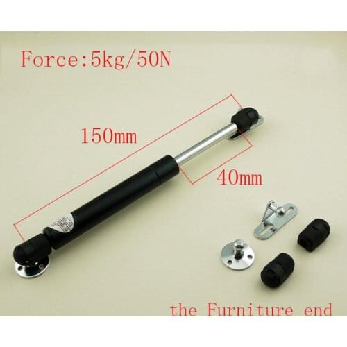 Free shipping 150mm central distance, 40 mm stroke, pneumatic Auto Gas Spring, Lift Prop Gas Spring Damper the Furniture end