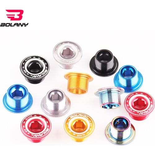 Bolany 1 Pcs MTB Crank Arm Bolt M15/M18/M20 Crankset Screw Hollow Aluminum Alloy Crankset Screw For Parts Bicycle BB Axis Screws