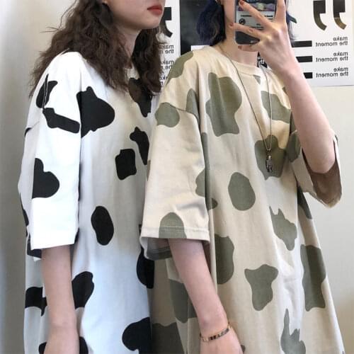 4XL Milk T Shirt Women Hip Hop Summer Half Sleeve T Shirt Funny Cute Japan Oversized Tshirt Streetwear Women Kawaii Tops Tee