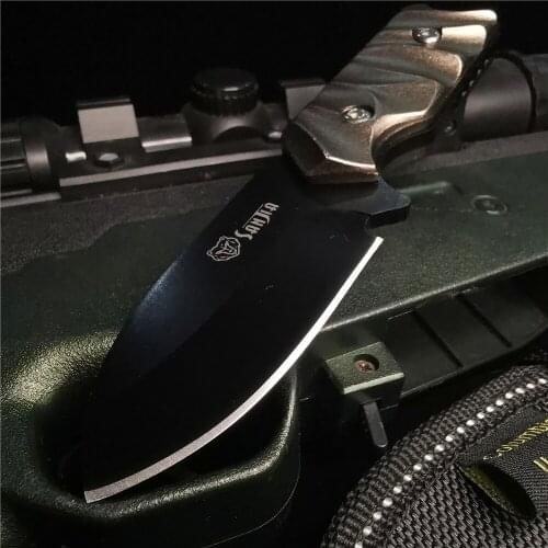 Stainless Steel Pocket Knife, Camping Portable Hunting Knife, Sharp and Durable, Outdoor Adventure, Barbecue, Fishing Tool Knife