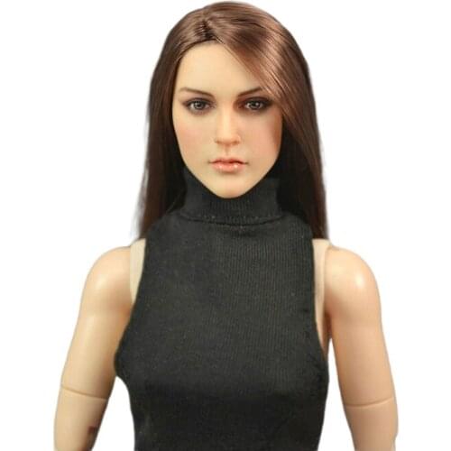 KIMI TOYS 1/6 KT005 Female figure head Sculpt For HT VER-YCOOL PHIC-EN Body