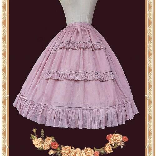 Carolas Garden ~ Sweet Ruffled Lolita Petticoat Midi A-line Pettiskirt by Infanta