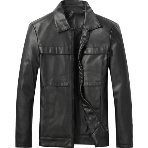 2021 Mens fashion leather jacket Slim stand collar PU jacket mens windbreak motorcycle lapel zipper jacket men S-4XL