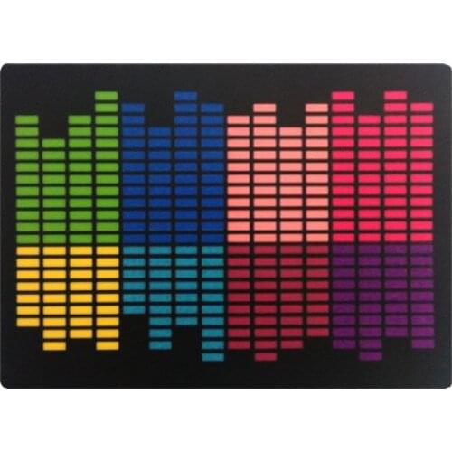 Music party light up music rhythm activated flashing el panel for t-shirt
