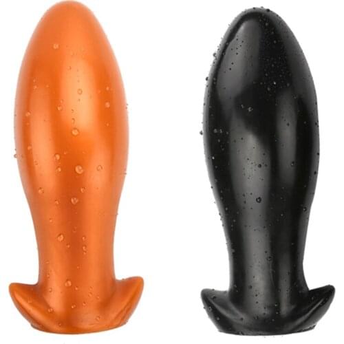 Silicone soft anal dildo butt plug prostate massage anus vagina dilator adult erotic sex toy for women SM gay anal sex Sex shop