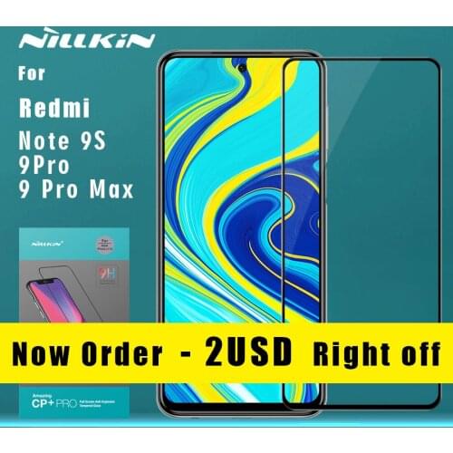 Nillkin for Xiaomi Redmi Note 9S 9 Pro Max 8T 8 7 Pro K30 Tempered Glass 2.5D Full Cover film for Mi 9 9T Pro 9 Lite A3 CC9 CC9e