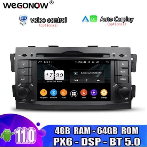 PX6 DSP IPS Android 10.0 Octa Core 64GB ROM BT 5.0 Wifi GPS navi Map Car DVD Player RDS Radio For kia Mohave Borrego 2008-2012