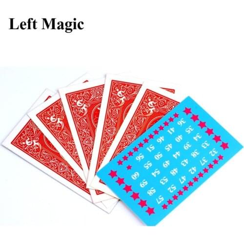 The Calculation Telepathy Card mentalism magie close up magic tricks illusion props trucos de magia toy C2033