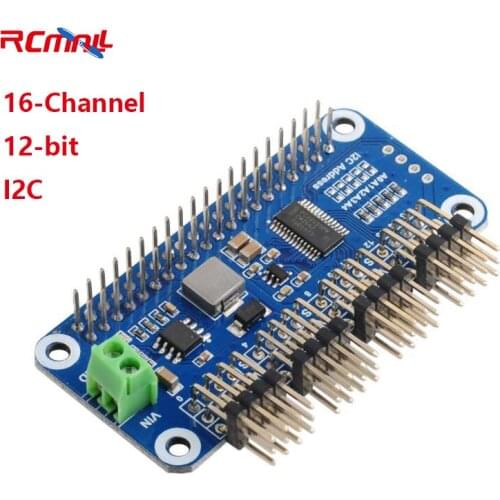 Waveshare Servo Driver HAT (B) 16-Channel 12-bit I2C Interface for Raspberry Pi