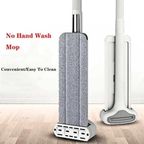 Floor Mop Magic Squeeze Flat Cutting Mop Hands Free For Wash Floor Household Kitchen Floors Cleaning With Microfiber Squeeze Mop