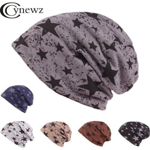 Skullies Beanies Men&Women Hedging Cap High Qulaity Graffiti Star Pattern Cotton Hip-Hop Knitting Caps Unisex Bonnet Hat Touca