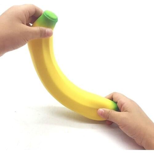 Squishy Jumbo Banana Stress Reliever Scented Super Slow Rising Kids Squeeze Toy Big Size Antistress Squish Funny Kids Toys Gift