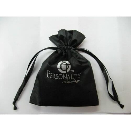 High quality small drawstring Satin pouches custom gift pouches satin fabric jewlery bags wholesale for cosmetics gift jewelry