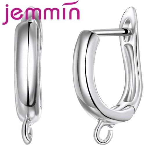 Hot Sale Simple Style 925 Sterling Silver Hoop Earrings For Women Female Party Engagement Accessories Jewelry Wholesale