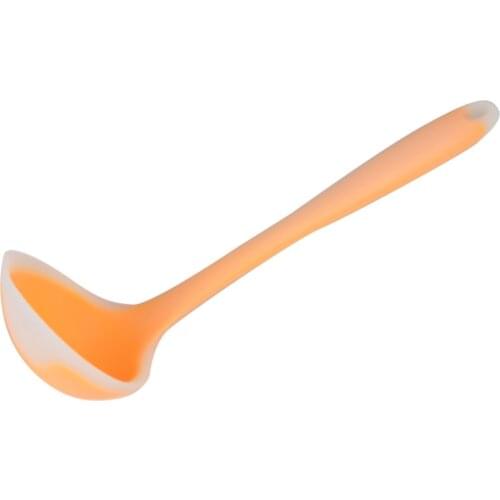 1Pc Silicone Soup Spoon Hosehold Long Handle Porridge Spoon Rice Ladle Tableware Meal Dinner Scoops Kitchen Tools