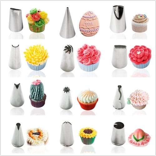 1pc Icing Piping Nozzles Pastry Tips Cake Sugarcraft Decorating Bakery