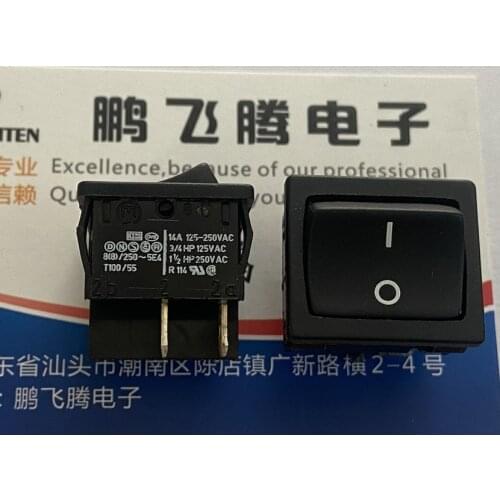 1PCS German MARQUARDT 1802.1123 ship switch 4 feet 2 gear 10A250V rocker power supply panel 24*21mm