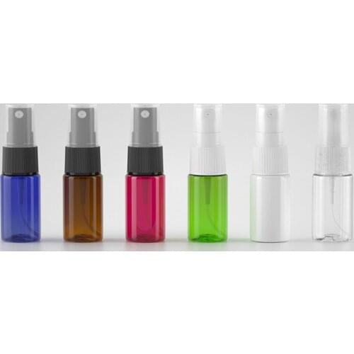 100pcs 10ml white/brown/clear Empty Travel Mini Refillable spray bottle Scent Pump Spray Case Parfum Pump Cosmetic Containers