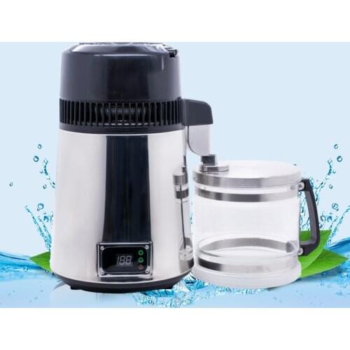 110V/220V 800W 4L Alcohol Distiller Pure Water Distiller Wine Distilled Water Making Machine Water Purifier Stainless Steel
