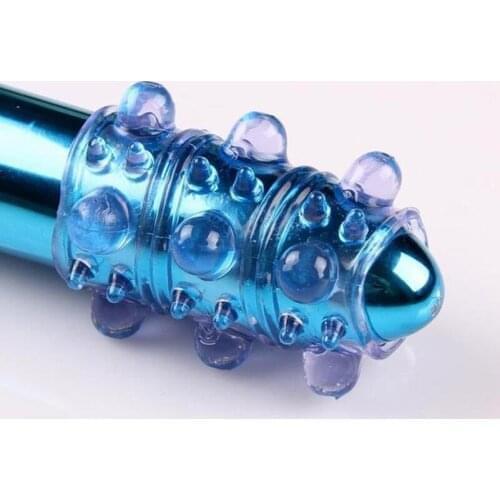 20Pcs dotted Penis Sleeve Gspot Orgasm Sex Toys for men Crystal Delay Lock Silicone Extender Cock Ring dildo cover Sex Product