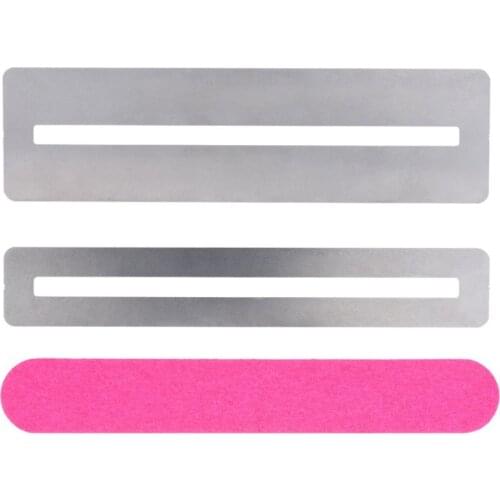 3 Pcs /Set Stainless Steel Guitar String Grinding Tools Repairing Tool Set Fretboard Guard ProtectIve Shim & Fret Wire File Hot
