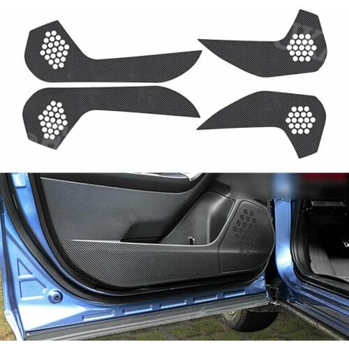 For Subaru Forester 2013-2018 4pcs Carbon Fiber Style Car Door Anti Kick Pad Sticker
