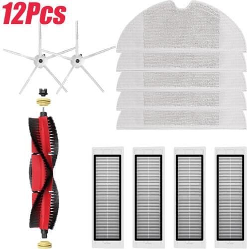 5/7/10/12PCS Vacuum Cleaners Parts Accessories For XiaoMi Roborock S5 Max S50 S51 S55 S6 S60 S6 Pure S5Max