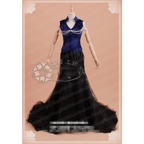 Anime Sailor Moon Cosplay Mistress cosplay costume Custom made/size black dress