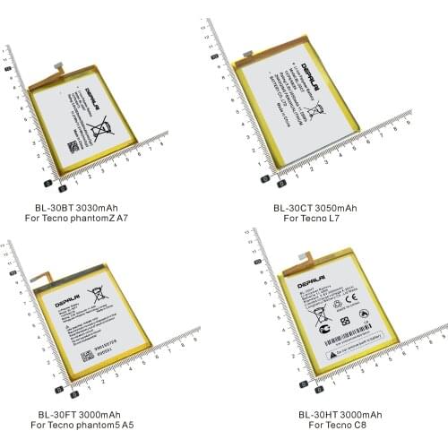 BL-30BT BL-30CT BL-30FT BL-30HT Battery For Tecno phantomZ A7 L7 phantom 5 A5 C8 Mobile Phone Batteries