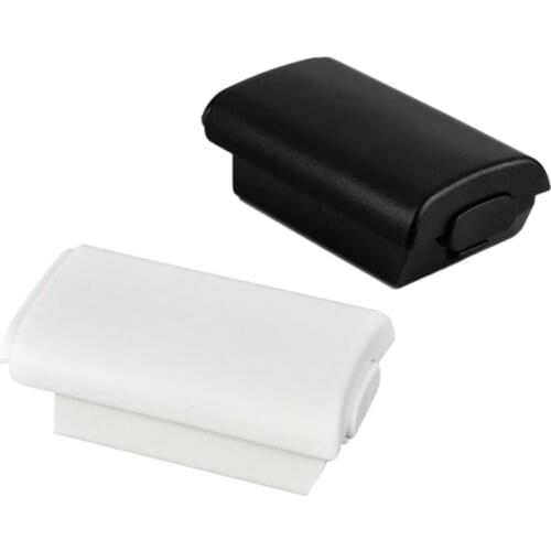 Black/White Back Battery Cover Cases Holder Pack Part Shell Case For 360 Wireless Controller Joypad Joystick Replacement Parts