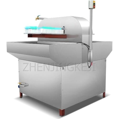 Four Heads Semi-automatic Bottle Brushing Machine Tool 220V/0.55KW Beer Soy Sauce Glass Bottle Baby Bottle Wash Bottle Equipment