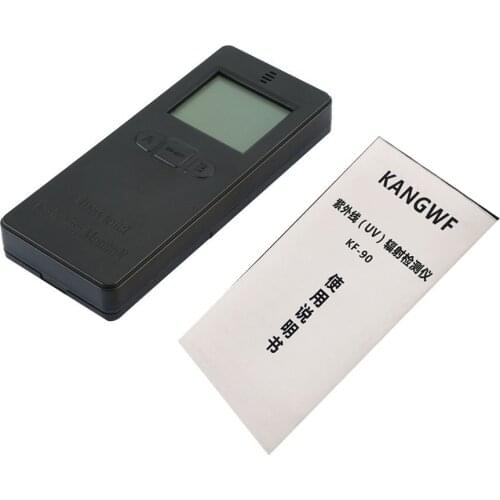 Digital Ultraviolet Radiation Detector UV UVI Meter Dosimeter Tester Counter With Temperature display
