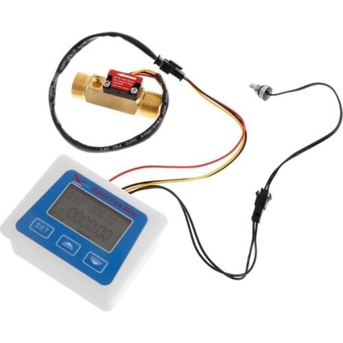 Battery type display water flow sensor meter sea zhong jiang digital flowmeter and flow sensor YF-B7