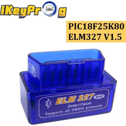 Dual Mini V1.5 ELM327 PIC18F25K80 OBD2 Bluetooth Diagnostic Adapter ELM 327 V1.5 OBD2 Code Reader ELM 327 V1.5 2PCB /1PCB