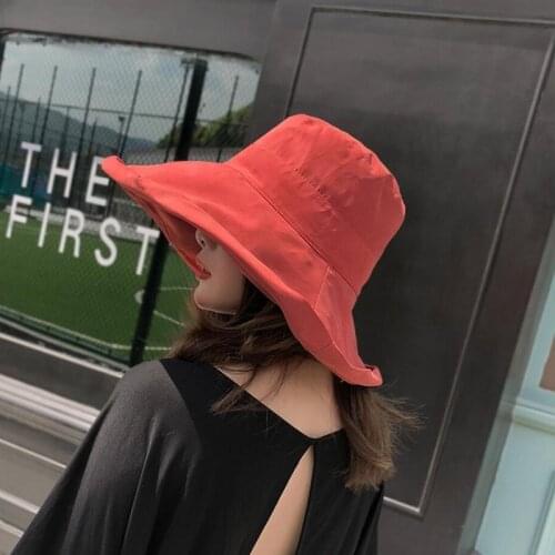 Womens Cotton Boonie Sun Hat Summer SPF 50+ UV Protection Fishing Outdoor Beach Foldable Floppy Bucket Hat For Women Men