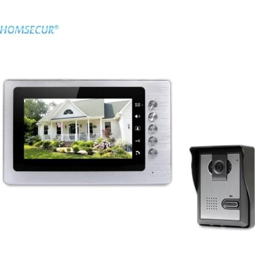 HOMSECUR 7" Hands-free Video Door Phone Intercom System with IR Night Vision Camera 700TVLine XC005+XM705