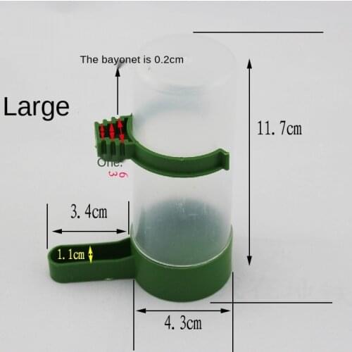 LHXMAS PET TOYS Large Parrot Bird drink fountain Kettle Feeding bowl Pet feeding