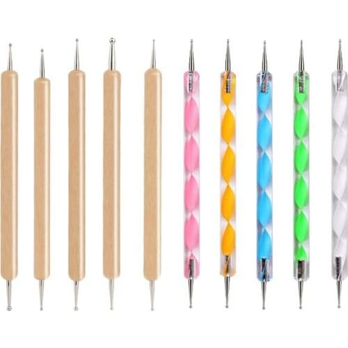 10 Ball Stylus Dot Painting Tool Set with Box, Dotting Tools Set for Rock Painting, Clay Pottery Modeling Kit